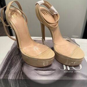 JLO Jennifer Lopez Junnie platform sandal